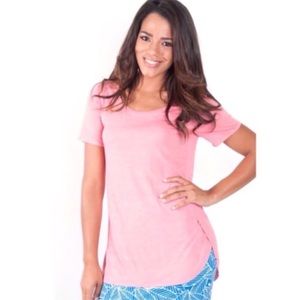 Tops - Coral Hi-Low Tunic Tops - Coral Hi-Low Tunic